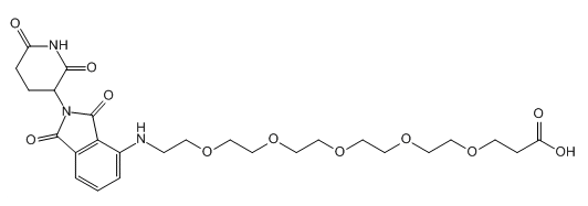 Pomalidomide-PEG5-COOH，2139348-63-1，泊马度胺-五聚乙二醇-丙酸