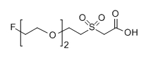 F-PEG2-SO2-COOH；分子式： C8H15O6SF