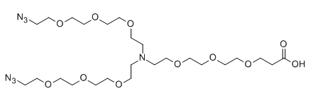 N-(acid-PEG3)-N-bis(PEG3-azide)，2182602-17-9的介绍
