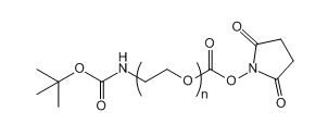 BOC-NH-PEG-SC；叔丁氧羰基-亚氨基-聚乙二醇-活性酯