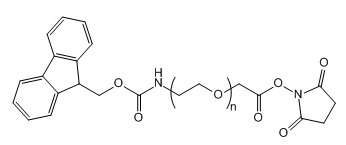 Fmoc-NH-PEG-SCM；芴甲氧羰酰基-亚胺基-聚乙二醇-琥珀酰亚胺甲酸酯