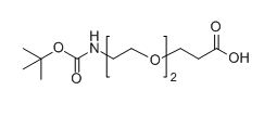 Boc-NH-PEG2-COOH；1365655-91-9；N-叔丁氧羰基-二聚乙二醇-羧酸