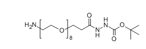 CAS : 1334169-96-8;NH2-PEG8-HZ-Boc;分子式:C24H49N3O11