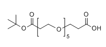 CAS:1309460-29-4;COOH-PEG5-OtBu;分子式：C18H34O9