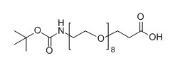 CAS: 1334169-93-5;Boc-NH-PEG8-COOH;分子式:C24H47NO12