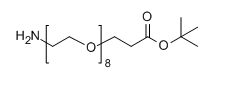 CAS: 756526-06-4;NH2-PEG8-CH2CH2COOtBu;分子式：C23H47NO10
