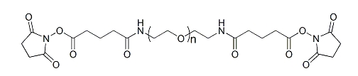 GAS-PEG-GAS；α,ω-二戊二酰胺琥珀酰亚胺酯基聚乙二醇