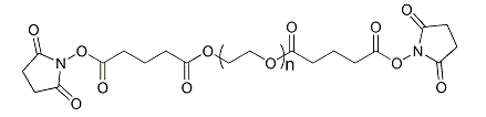 SG-PEG-SG；α,ω-二琥珀酰亚胺戊二酸酯基聚乙二醇