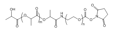 PLA(5K)-PEG-SC；聚(乳酸-羟基乙酸)共聚物(15K)-聚乙二醇-琥珀酰亚胺酯