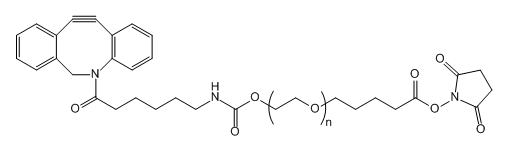 DBCO-PEG-SVA；氮杂二苯并环辛炔-聚乙二醇-琥珀酰亚胺戊酸酯