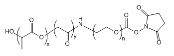 PLGA(20K)-PEG-NHS；聚(乳酸-共-乙醇酸)(20K)-聚乙二醇-活性酯