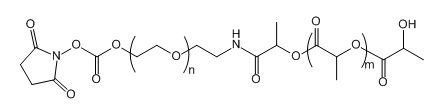 SC-PEG-PLA(2K)；琥珀酰亚胺碳酸酯-聚乙二醇-聚乳酸（2K)