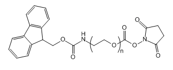 Fmoc-NH-PEG-SC；芴甲氧羰酰基-亚氨基-聚乙二醇-活性酯