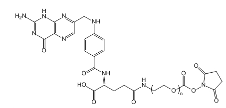 FA-PEG-NHS；Folic Acid-PEG-NHS； 叶酸-聚乙二醇-活性酯