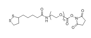 LA-PEG-SC；α-硫辛酸基-ω-琥珀酰亚胺碳酸酯基聚乙二醇
