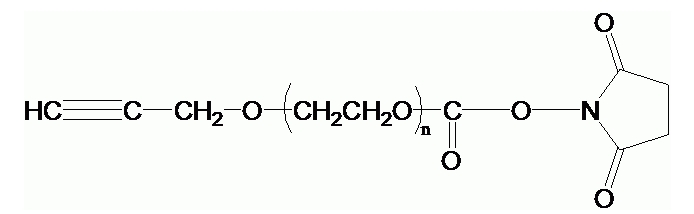 AlKyne-PEG-SC；α-炔基-ω-琥珀酰亚胺碳酸酯基聚乙二醇