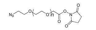 N3-PEG-SCM；α-叠氮基-ω-琥珀酰亚胺碳酸酯基聚乙二醇