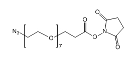 N3-PEG7-SPA；叠氮-七聚乙二醇-丙酸琥珀酰亚胺酯
