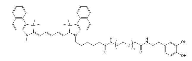 Cy5.5-PEG-DA；Cyanur5.5-PEG-Dopamine；花青素Cy5.5-聚乙二醇-多巴胺
