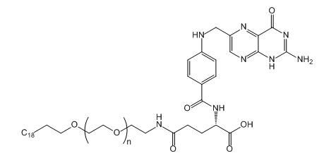 C18H37-PEG-FA；C18H37-PEG-Folic Acid；C18-聚乙二醇-葉酸