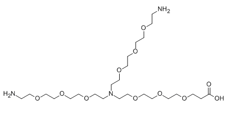 CAS No.：2183440-35-7；N-(ACID-PEG3)-N-BIS(PEG3-AMINE)