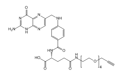 FA-PEG4-Alkyne；叶酸-四聚乙二醇-炔基；Folic Acid-PEG4-Alkyne