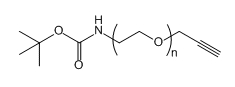 BOC-NH-PEG-ALKYNE；叔丁氧羰基-亚氨基-聚乙二醇-炔基