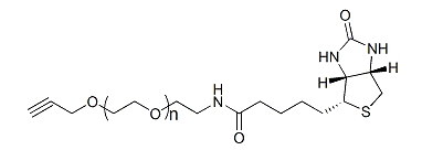 Alkyne-PEG-Biotin；炔基-聚乙二醇-生物素；应用于医学研究