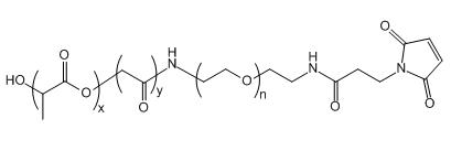 PLGA(15K)-PEG-Mal；Poly(lactic-co-glycoclic acid)(15K)；聚(乳酸-羟基乙酸)共聚物(15K)-聚乙二醇-马来酰亚胺