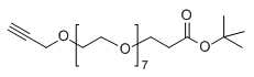 CAS ：2055014-96-3；Alkyne-PEG8-CH2CH2COOtBu；分子式：  C24H44O10