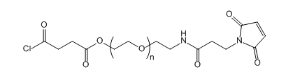 COCl-PEG-NH-Mal；Succinyl chloride-PEG-Maleimide；酰氯-聚乙二醇-马来酰亚胺