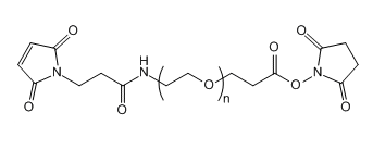 Mal-NH-PEG-SPA；马来酰亚胺基-聚乙二醇-丙酸琥珀酰亚胺酯；Maleimide-NH-PEG-Succinimidyl Propionate