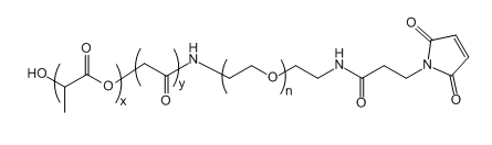 PLGA(10K)-PEG-Mal；聚（乳酸-共-乙醇酸）(10K)-聚乙二醇-马来酰亚胺；Poly(lactic-co-glycoclic acid)(10K)-PEG-Maleimide