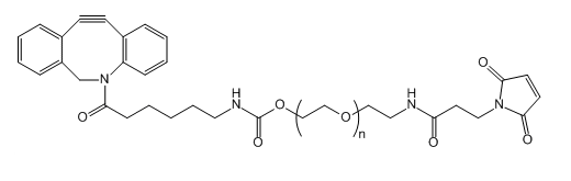 DBCO-PEG-Mal；二苯并环辛炔-聚乙二醇-马来酰亚胺；Dibenzocycolctyne-PEG-Maleimide