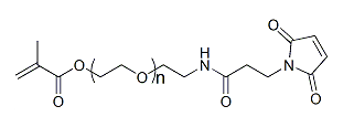 MA-PEG-Mal；α-甲基丙烯酸酯基-ω-马来酰亚胺基聚乙二醇；Methacrylate-PEG-Maleimide