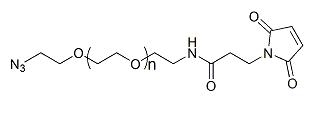 N3-PEG-Mal；α-叠氮基-ω-马来酰亚胺基聚乙二醇；Azide-PEG-Maleimide