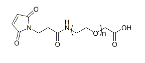 Mal-PEG-COOH；马来酰亚胺-聚乙二醇-羧基；Maleimide-PEG-Acetic Acid