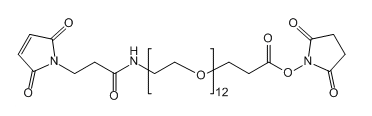 Mal-NH-PEG12-NHS；756525-92-5；马来酰亚胺-十二聚乙二醇-丙酸琥珀酰亚胺酯