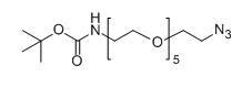 N3-PEG5-NH-Boc；Boc-NH-PEG5-N3；分子式：C17H34N4O7