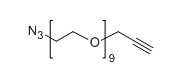 Propargyl-PEG9-N3；Alkyne-PEG9-N3；分子式：C21H39N3O9