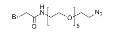 CAS：1415800-37-1；Bromoacetamido-PEG5-N3；分子式：  BrC14H27N4O6