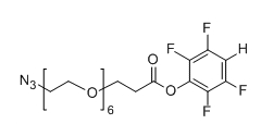 N3-PEG6-TFP；Azido-PEG6-TFP ester；分子式：  C21F4H29N3O8