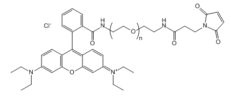 RB-PEG-Mal；罗丹明B-聚乙二醇-马来酰亚胺；Rhodamine B-PEG-Maleimide