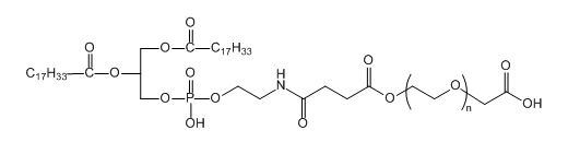 DOPE-PEG-CH2COOH；二油酰磷脂酰乙醇胺-聚乙二醇-乙酸；DOPE-PEG-AA