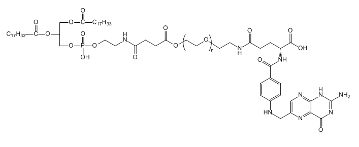 DOPE-PEG-FA；DOPE-聚乙二醇-叶酸；1,2-Dioleoyl-sn-glycero-3-phosphoethanolamine-PEG-Folic acid
