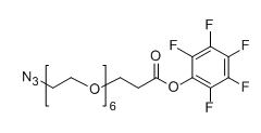 N3-PEG6-PFP ester；N3-PEG6-PFP；分子式：  C21F5H28N3O8