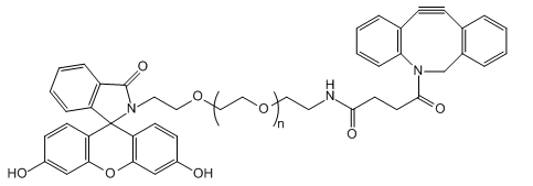 FITC-PEG-DBCO；荧光素-聚乙二醇-二苯并环辛炔；Fluorescein-PEG-Dibenzocycolctyne