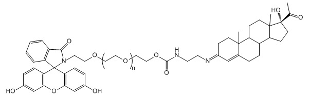 FITC-PEG-Progestrone；荧光素-聚乙二醇-孕酮；Fluorescein-PEG-Progestrone