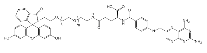 FITC-PEG-MTX；荧光素-聚乙二醇-甲氨蝶呤；Fluorescein-PEG-Methotrexate