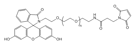 FITC-PEG-Mal；荧光素-聚乙二醇-马来酰亚胺；Fluorescein-PEG-Maleimide